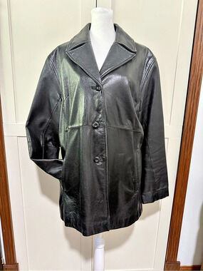 Wilson's Black Leather Jacket Size XL